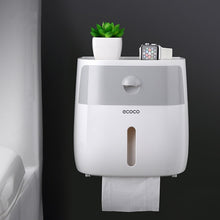 Load image into Gallery viewer, Toilet Paper Holder Waterproof Wall Mounted Toilet Paper Tray Roll Paper Tube Storage Box Tray Tissue Box Shelf Bathroom Product