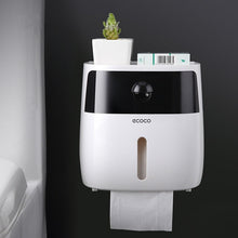 Load image into Gallery viewer, Toilet Paper Holder Waterproof Wall Mounted Toilet Paper Tray Roll Paper Tube Storage Box Tray Tissue Box Shelf Bathroom Product