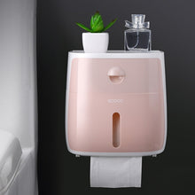 Load image into Gallery viewer, Toilet Paper Holder Waterproof Wall Mounted Toilet Paper Tray Roll Paper Tube Storage Box Tray Tissue Box Shelf Bathroom Product